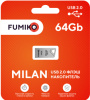 Карта памяти 64GB FUMIKO MILAN  серебро USB 2.0