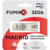 Карта памяти 32GB FUMIKO MADRID  серебро USB 2.0