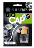 Ароматизатор подвесной бутылочка с деревянной крышкой AURA FRESH BIO CAP 6мл Black Ice