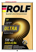 ROLF ULTRA 5W40 синт/масло SN/CF A3/B4 4L (металл) 322938