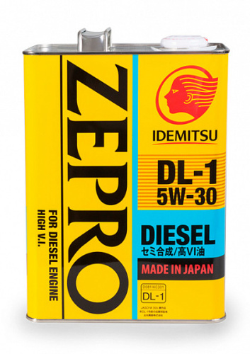 Idemitsu Zepro Diesel 5W30 DL-1 п/синт синт.масло 4л 81674