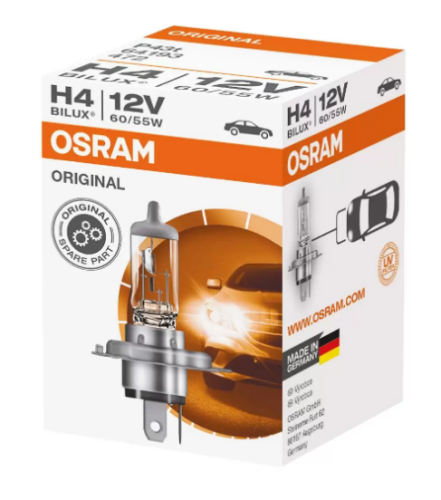 Лампа H4 12V 60/55W P43t OSRAM Original Line  64193 