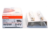 Лампа W5W(T10) 24V 5W W2,1x9,5d OSRAM Original Line (К10/50) 2845