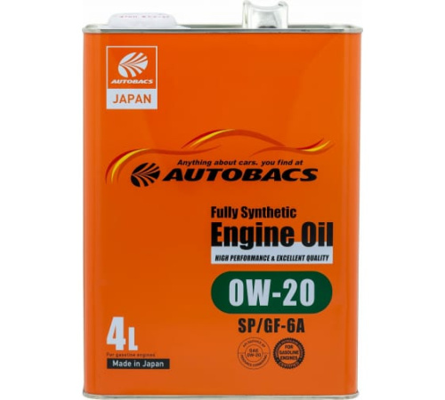 AUTOBACS ENGINE OIL FS 0W20 (SN/GF-5) синт/масло 4L (Япония)  112688