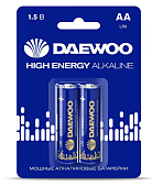 Батарейка LR6 DAEWOO High Energy AA 1шт LR6HE-BL2