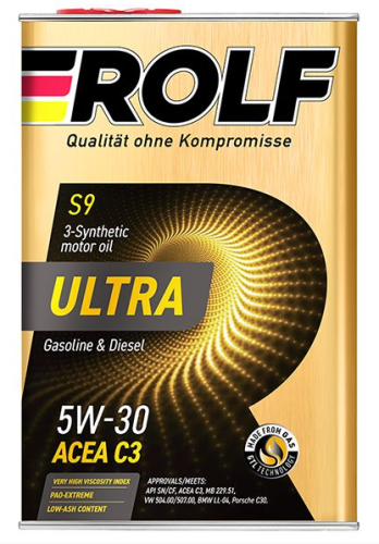 ROLF ULTRA 5W30 синт/масло SN/CF C3 1L (металл) 322935