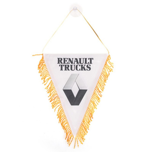 Вымпел треугольный RENAULT trucks фон белый (260х200) цветной  (уп.1шт) SKYWAY