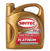 SINTEC PLATINUM 0W20 синт/масло ILSAC GF-6 API SP 4L  801987