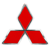 Эмблема красная SW Mitsubishi (120x105мм)