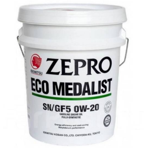 Idemitsu Zepro Eco Medalist 0W20 FS SP/GF-6A синт.масло 20л розлив  115403