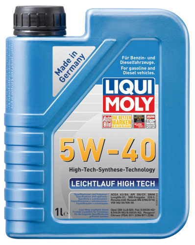 Liqui Moly Leichtlauf High Tech 5W40 синт/масло 1L  8028 (п9) 
