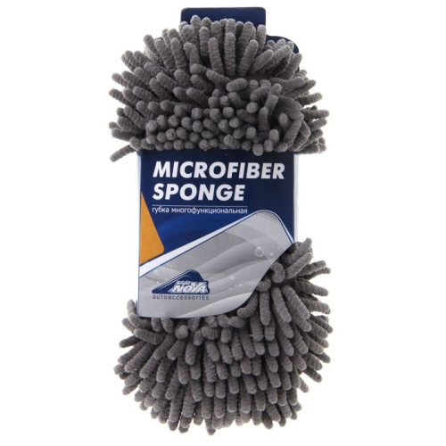 Губка для мытья и полировки Nova Bright Microfiber Sponge  38784